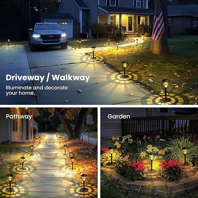 SOLPEX Solar Lights for Outside, Solar Outdoor Pathway Garden Lights Waterproof - Image 6