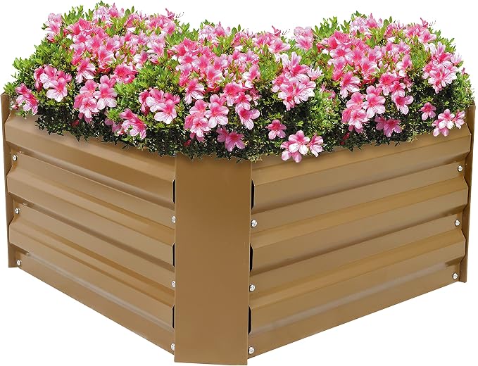 Sunnydaze 11.75" H Raised Metal Garden Bed by SunnydazeDecor
