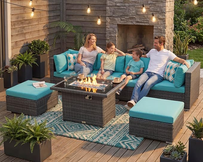NICESOUL 29.3'' High-Back Outdoor Patio Furniture Set - Image 3