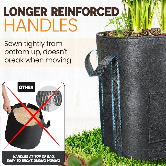 4Pcs 15 Gallon Potato Grow Bags - Image 3