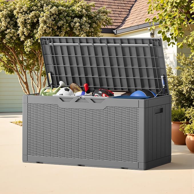Greesum Outdoor Storage Box 100 Gallon Storage Bin - Image 3