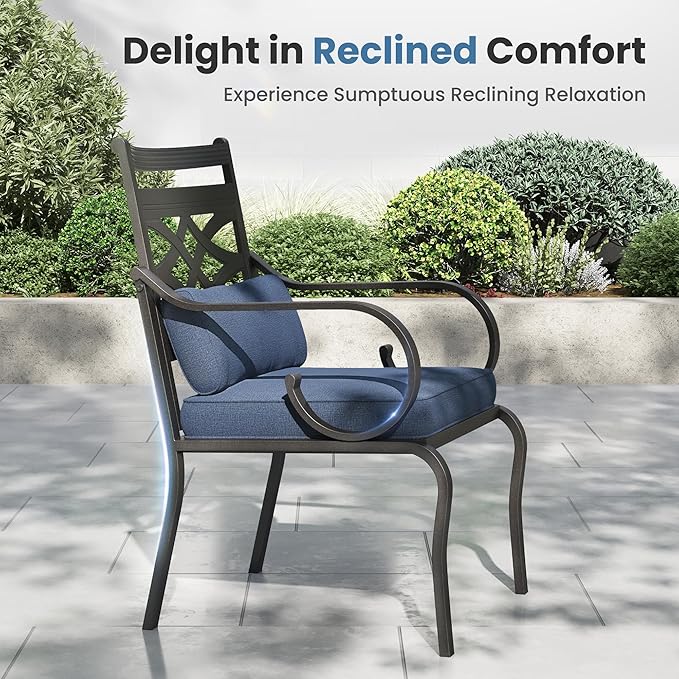 PHI VILLA 5 Pieces Outdoor Dining Set - Image 3