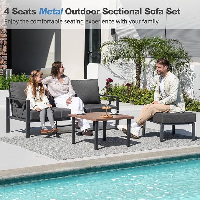 Outdoor Furniture Set, Patio Couch Sectional - Image 2