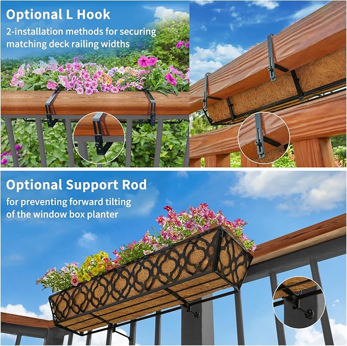 Y&M 4pcs 30" Horse Trough Window Boxes - Image 7