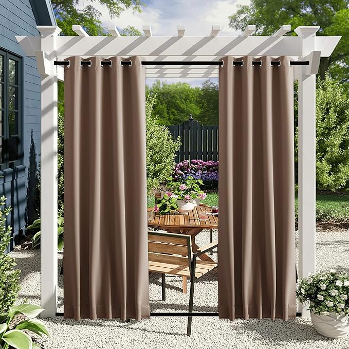 NICETOWN 2 Panels Outdoor Curtains - Image 2