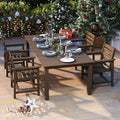 5-Piece Brown Outdoor Dining Set by PatioKingdom