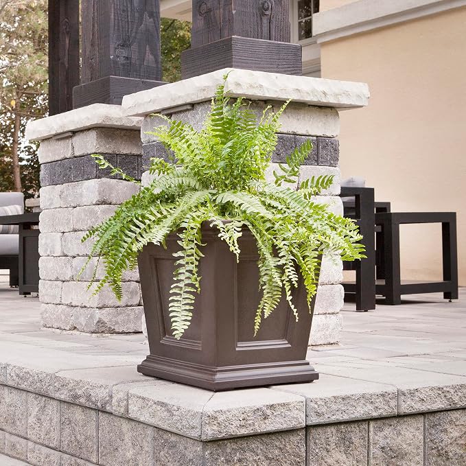 Mayne Fairfield 16-Inch Square Planter – Self-Watering, Weather-Resistant - Image 7