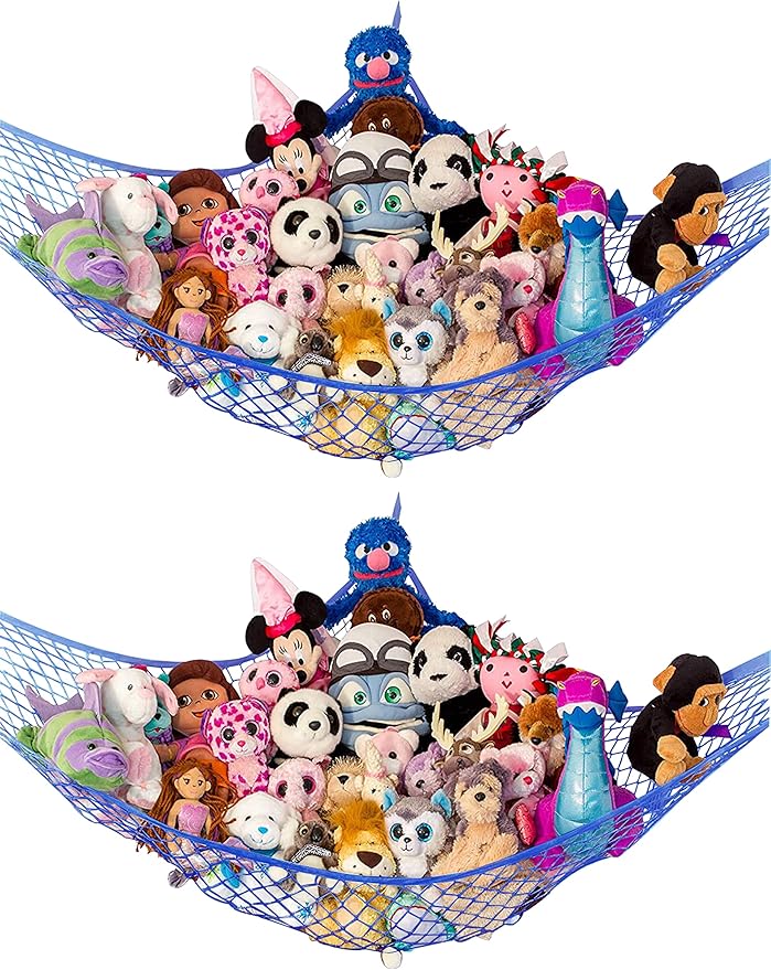 Lilly's Love Stuffed Animal Hammock | Corner Hanging Organizer, Toy Storage by LillysLove