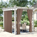 NICETOWN 2 Panels Weighted Patio Curtains Outdoor Waterproof 84 inches Long by NICETOWN
