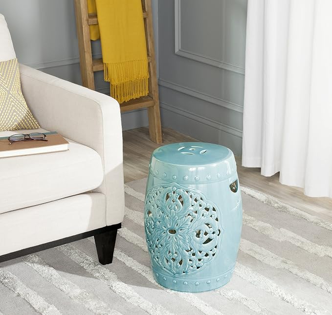 Safavieh Flora Glazed Ceramic Decorative Garden Stool - Image 2