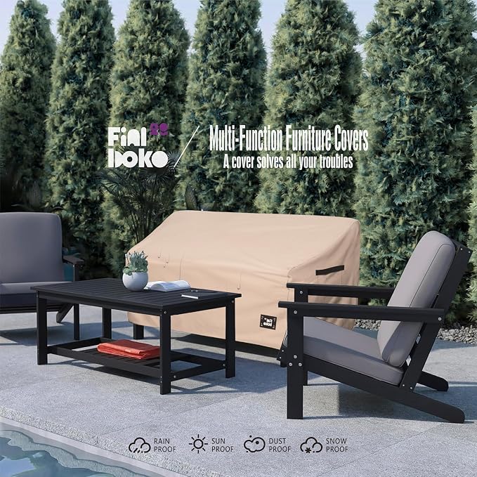3-Seater Outdoor Couch Cover, 93Wx40Dx35H Inches Patio Furniture Covers - Image 9