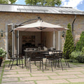 Flash Furniture Sedona Round Solar Cantilever Umbrella, Commercial Grade by FlashFurniture
