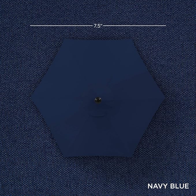 Best Choice Products 7.5ft Outdoor Solar Market Table Patio Umbrella - Image 4