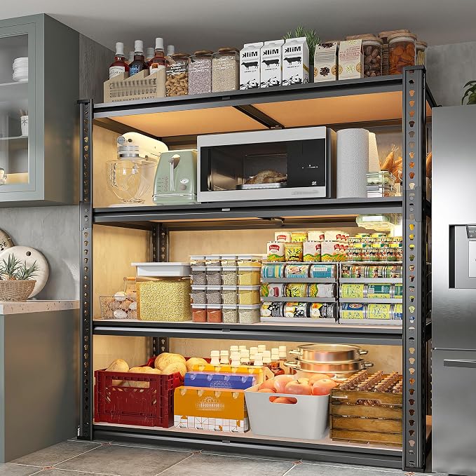 REIBII 40" W Garage Shelving 2000LBS Storage Shelves Adjustable Metal Shelving - Image 7