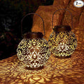 Set of 2 Solar Lantern Outdoor Hanging Decorative Lights by DAMAYCA