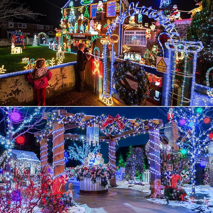 50ft LED Rope Lights Outdoor, 360 LED Connectable and Flexible Tube Lights - Image 8