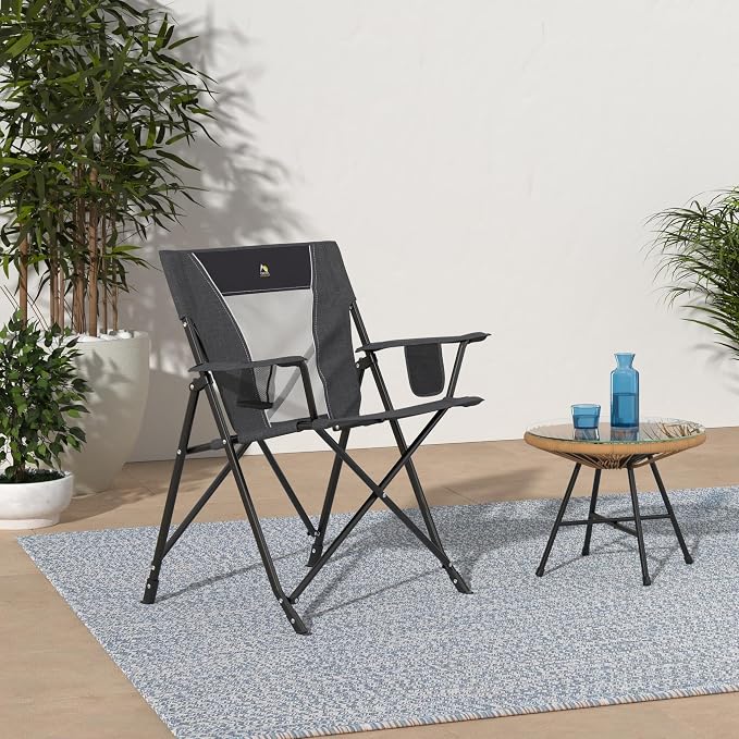 GCI Outdoor Comfort Pro Chair, Heathered Pewter Gray - Image 2