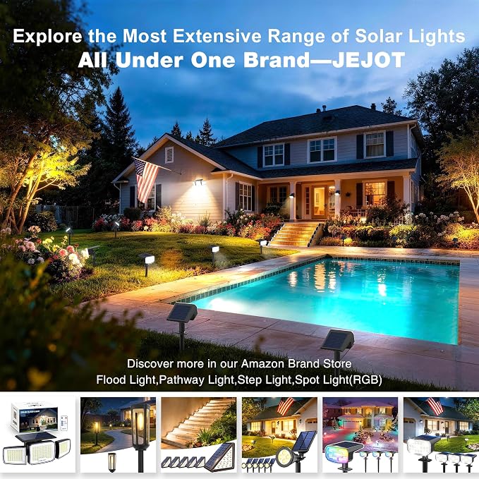 Solar Lights Outdoor Waterproof IP65, Super Bright LED, Cool Light 2 Lighting - Image 9