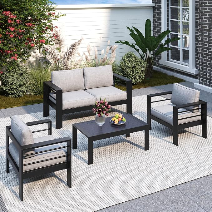 Solaste Aluminum Patio Furniture Set by Solaste