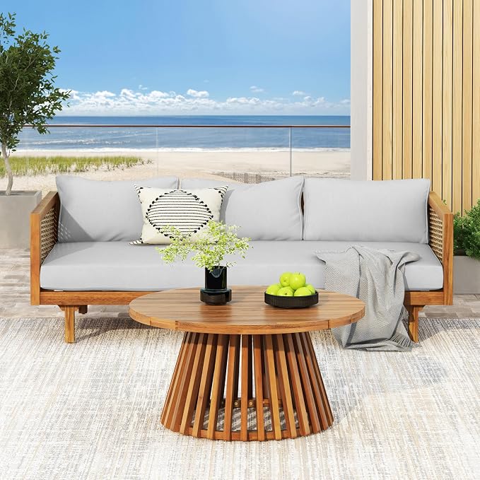 Christopher Knight Home Claremont Patio Sofa and Coffee Table Set, 2 Piece - Image 5