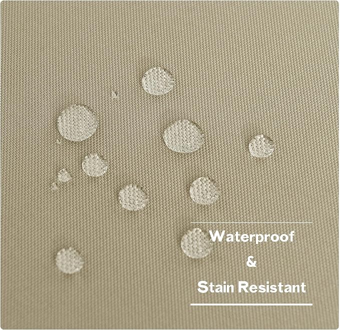 NICETOWN Canvas Patio Curtains for Outdoor Waterproof 2 Panels, Home Fashion - Image 3
