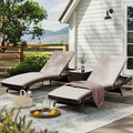 Pamapic Patio Chaise Lounge Set 3 Pieces by Pamapic