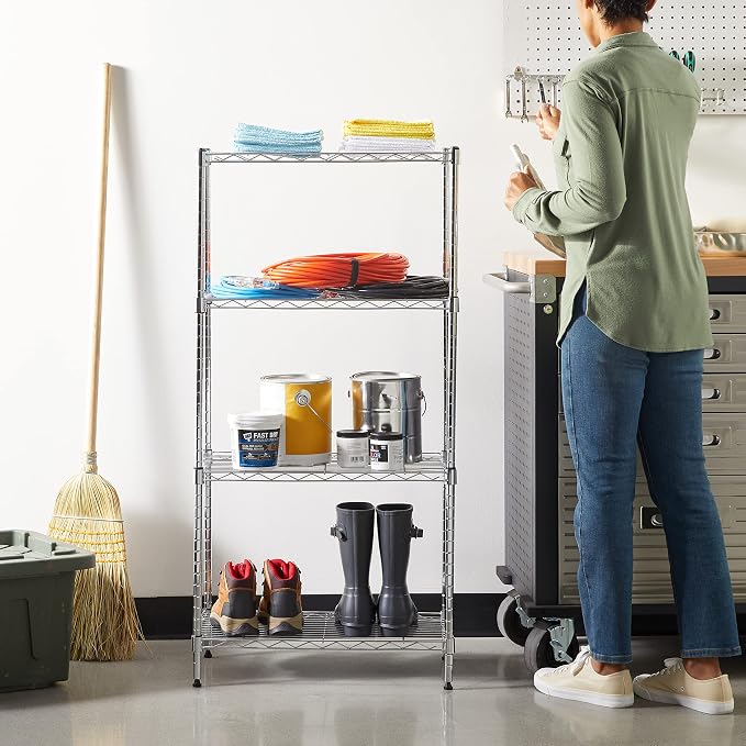 Amazon Basics 4-Shelf Adjustable Storage Shelving Unit - Image 2