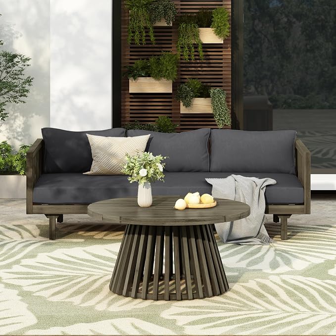 Christopher Knight Home Claremont Patio Sofa and Coffee Table Set, 2 Piece - Image 5