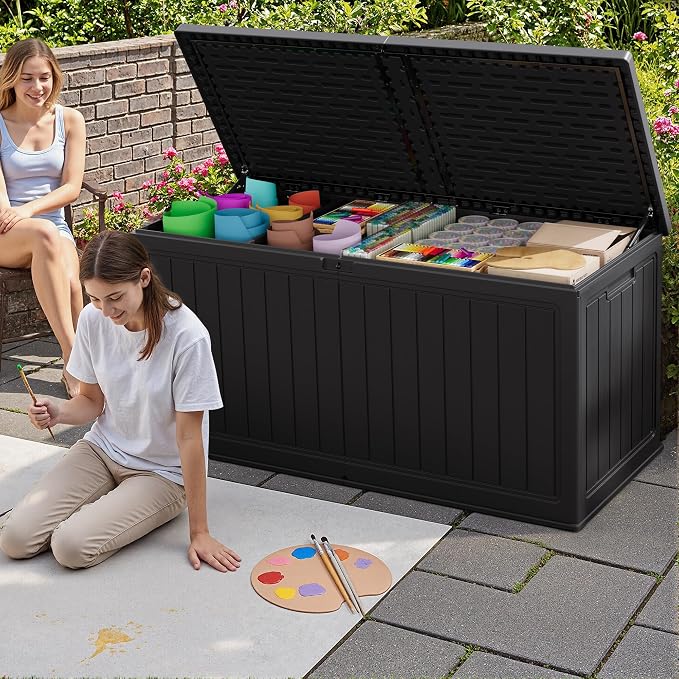 JUMMICO 270 Gallon Outdoor Storage Deck Box - Image 6