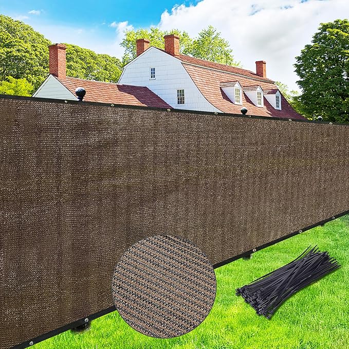 UPGRADE Fence Privacy Screen 8' x 25' Fence Commercial Shade Cover by UPGRADE