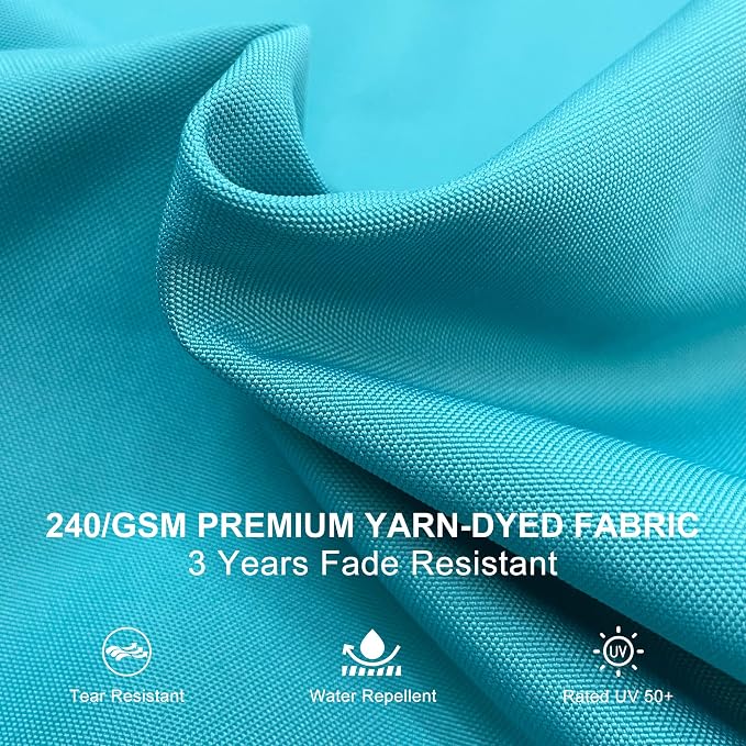 PURPLE LEAF Patio Umbrella 9ft Outdoor Square Umbrella Large Cantilever - Image 4
