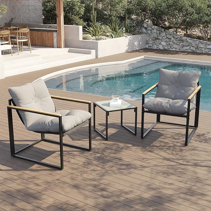 Outdoor Wicker Patio Furniture Set, Rattan Sectional Sofa Set by Ophelian