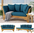 Merax Outdoor Patio Convertible Sofa Couch, Luxury Green Sectional Daybed by Merax