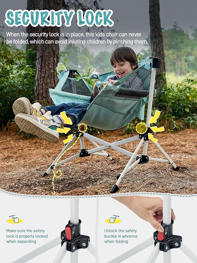 EVER ADVANCED Kids Hammock Chair Foldable, Kids Camping Chair - Image 4