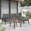 Outdoor Furniture Set, Patio Couch Sectional by COMLAXFIELD