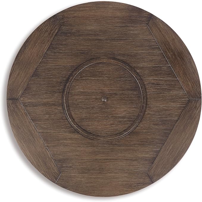 Signature Design by Ashley Paradise Trail Outdoor Round Wicker Patio Fire Pit - Image 10