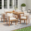 Christopher Knight Home Kclent Patio Acacia Wood Dining Set by ChristopherKnightHome