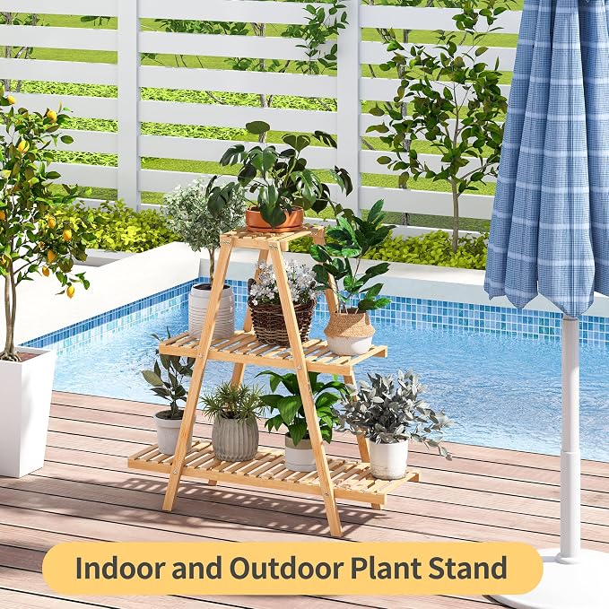 Bamboo Plant Stand - Image 7