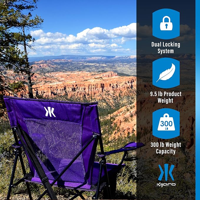 Kijaro Dual Lock Portable Camping Chairs - Image 7