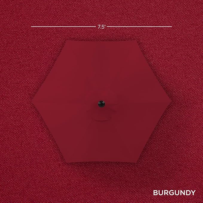 Best Choice Products 7.5ft Heavy-Duty Round Outdoor Market Table Patio Umbrella - Image 4
