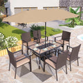 PHI VILLA 7 Pieces Outdoor Dining Set by PHIVILLAThepioneerofcomfortablehouseholdsupplies