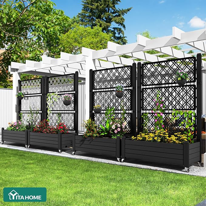 YITAHOME 43.3x17.7x61 in Planter Trellis Box - Image 4