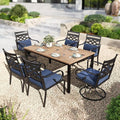 PHI VILLA 7 Pieces Outdoor Dining Set by PHIVILLAThepioneerofcomfortablehouseholdsupplies