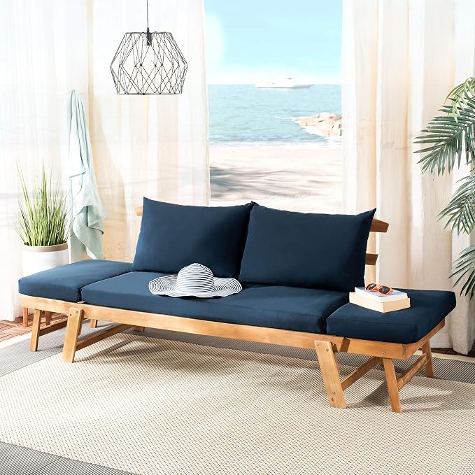 Safavieh PAT6745A Outdoor Collection Tandra Grey Modern Contemporary Daybed Day - Image 10