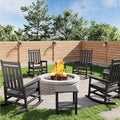 HDPE Rocking Chair Outdoor Set of 4 by Garvee