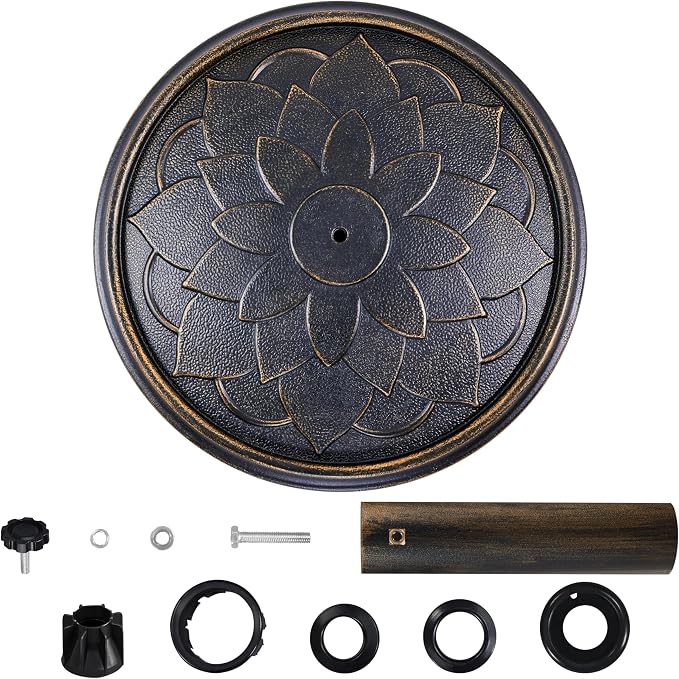 Yaheetech 18'' Patio Umbrella Base 26.5lbs Heavy Duty Antiqued Outdoor Market - Image 8