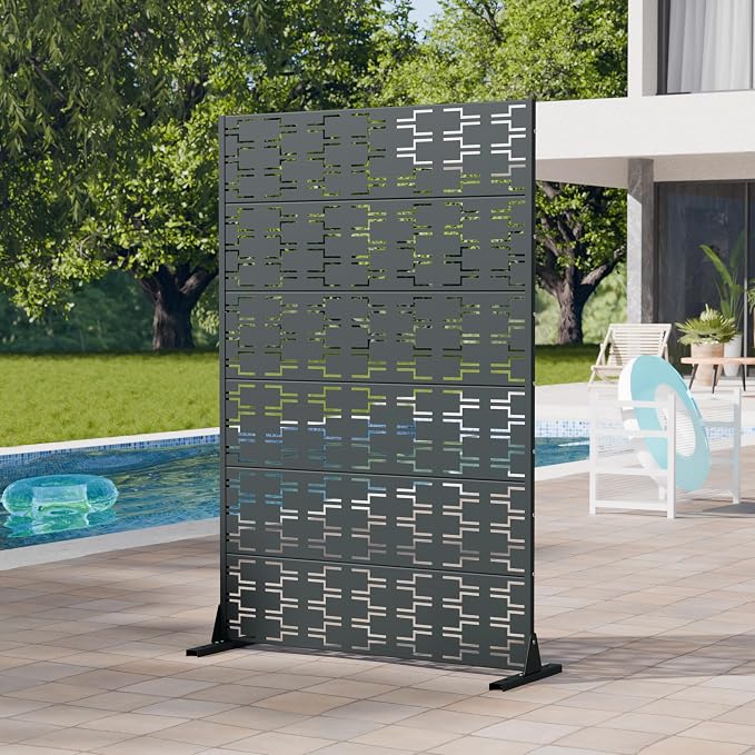 Casaphoria Metal Privacy Screen Outdoor, Drakgrey-Brick - Image 7
