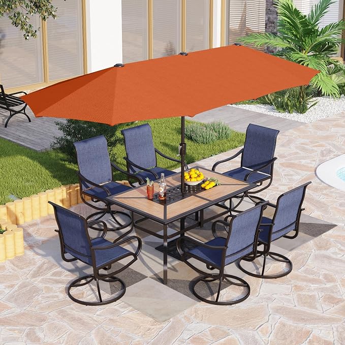 PHI VILLA Patio Dining Set by PHIVILLAThepioneerofcomfortablehouseholdsupplies