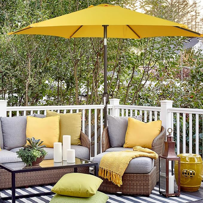 Blissun 7.5 ft Patio Umbrella, Yard Umbrella, Outdoor Market Umbrella - Image 6