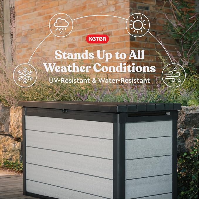 Keter Denali 200 Gallon Resin Large Deck Box - Image 6